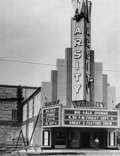 Varsity Theatre - 1936 FROM IRA GRAY